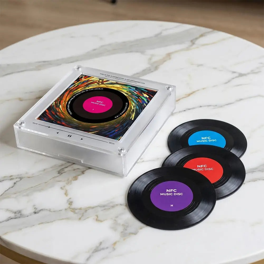Tocadiscos Magnetico Retro-Edicion Led Bluetooth